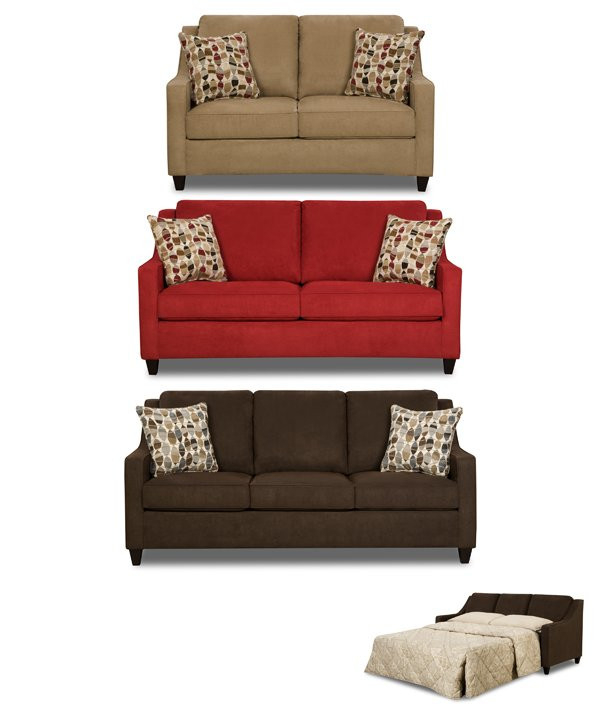 8950 Simmons Microfiber Sofa Bed Sleeper regarding Unveiling the Secrets of Santo Foam Beige Performance Fabric