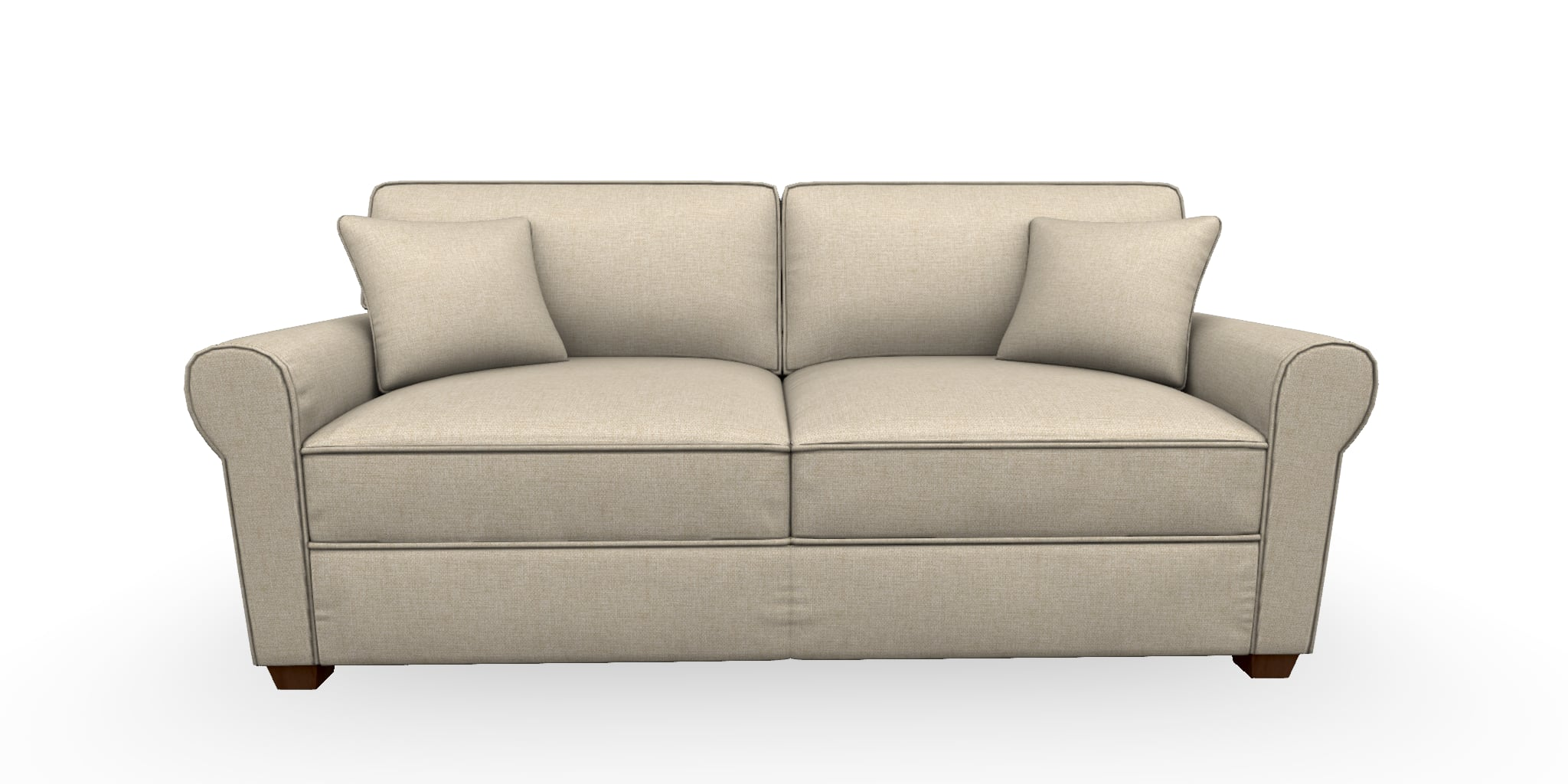 Best Home Furnishings Shannon S14Mqdw 19887 Casual Sofa With Queen ... in Monterey Beach Beige Fabric 3 Piece 86" Queen Memory Foam Sleeper Sofa Bed Loveseat & Oversized Arm Chair Set