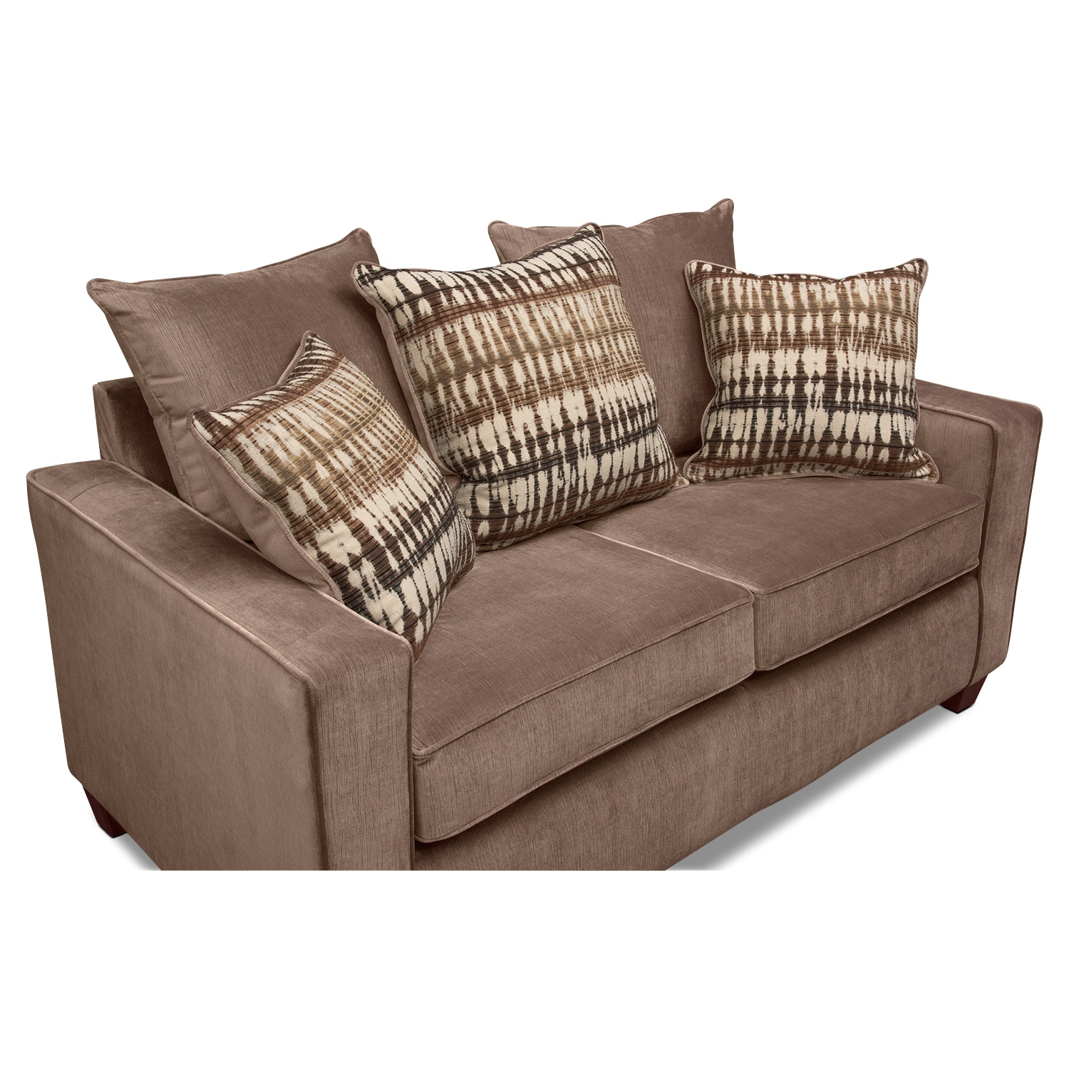 Bryden Queen Memory Foam Sleeper Sofa And Loveseat Set - Chocolate ... regarding Basil Porcelain White Fabric 3 Piece Queen Memory Foam Sleeper Sofa Bed Loveseat & Swivel Cuddler Set