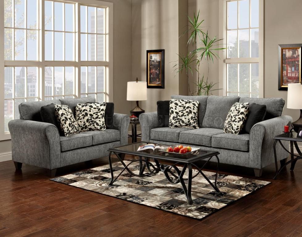 Grey Fabric Modern Sofa & Loveseat Set W/Options within Maximizing Space with a Reversible Chaise Loveseat Innovative Design Solutions