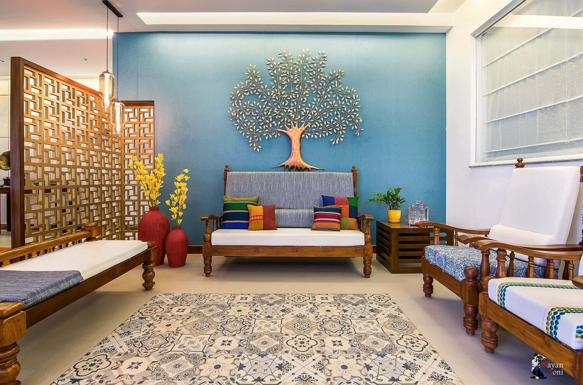 Creating a Warm and Inviting Indian Style Living Room on a Budget
