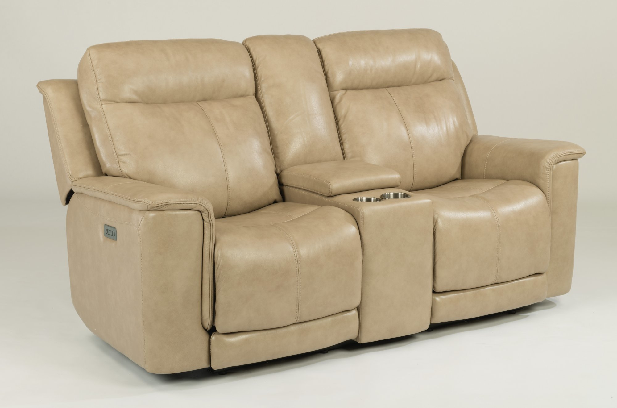 Miller Leather Power Reclining Loveseat W/ Console & Power Headrests ... inside Elevating Relaxation Understanding the Benefits of a Flexsteel Living Room