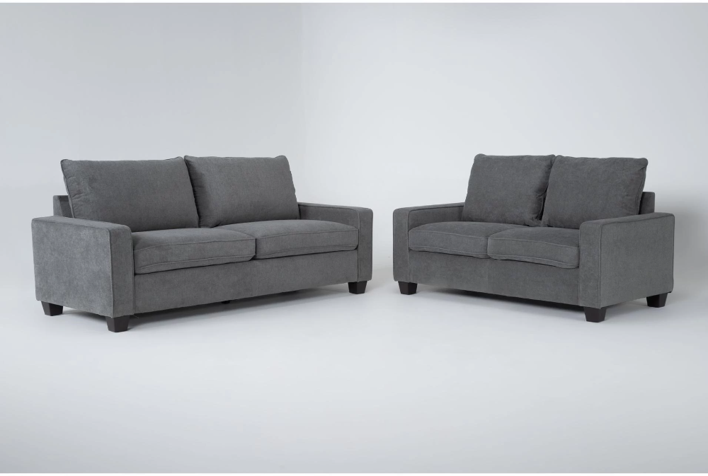 Reid Grey 2 Piece Living Room Set In 2022 | Grey Living Room Sets ... throughout Crafting Comfort Understanding the 4-Piece Living Room Set Design