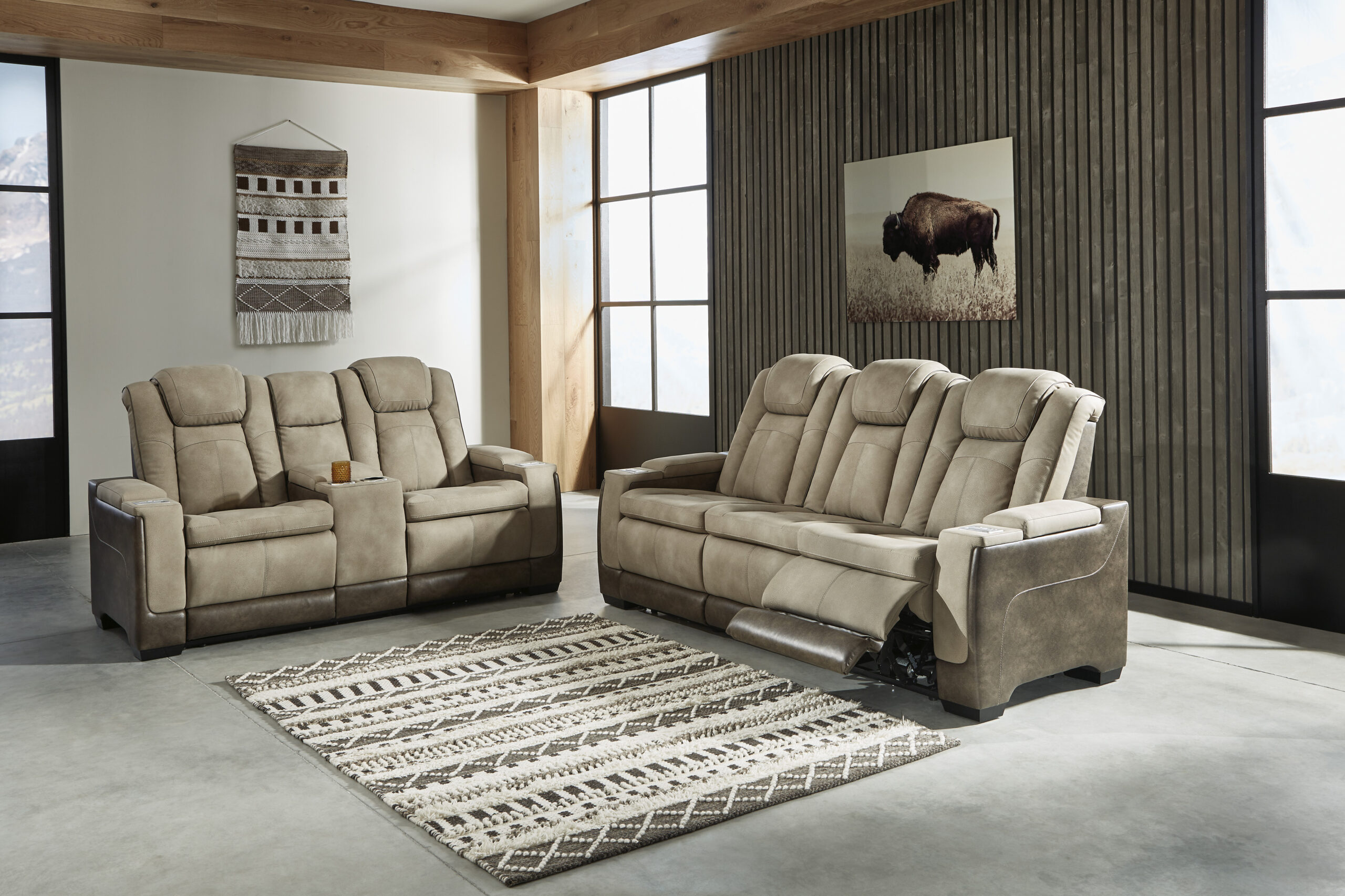 Signature Design By Ashley Next-Gen Durapella Power Reclining Set ... intended for Creating Your Sanctuary A Guide to Setting Up Your Zero Gravity Recliner