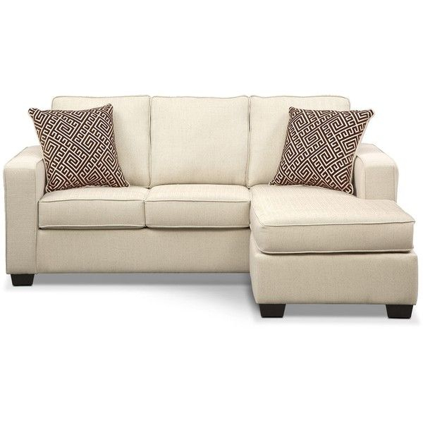 Sterling Beige Queen Memory Foam Sleeper Sofa W/ Chaise | Foam Sofa Bed ... pertaining to Monterey Beach Beige Fabric 3 Piece 86" Queen Memory Foam Sleeper Sofa Bed Loveseat & Oversized Arm Chair Set