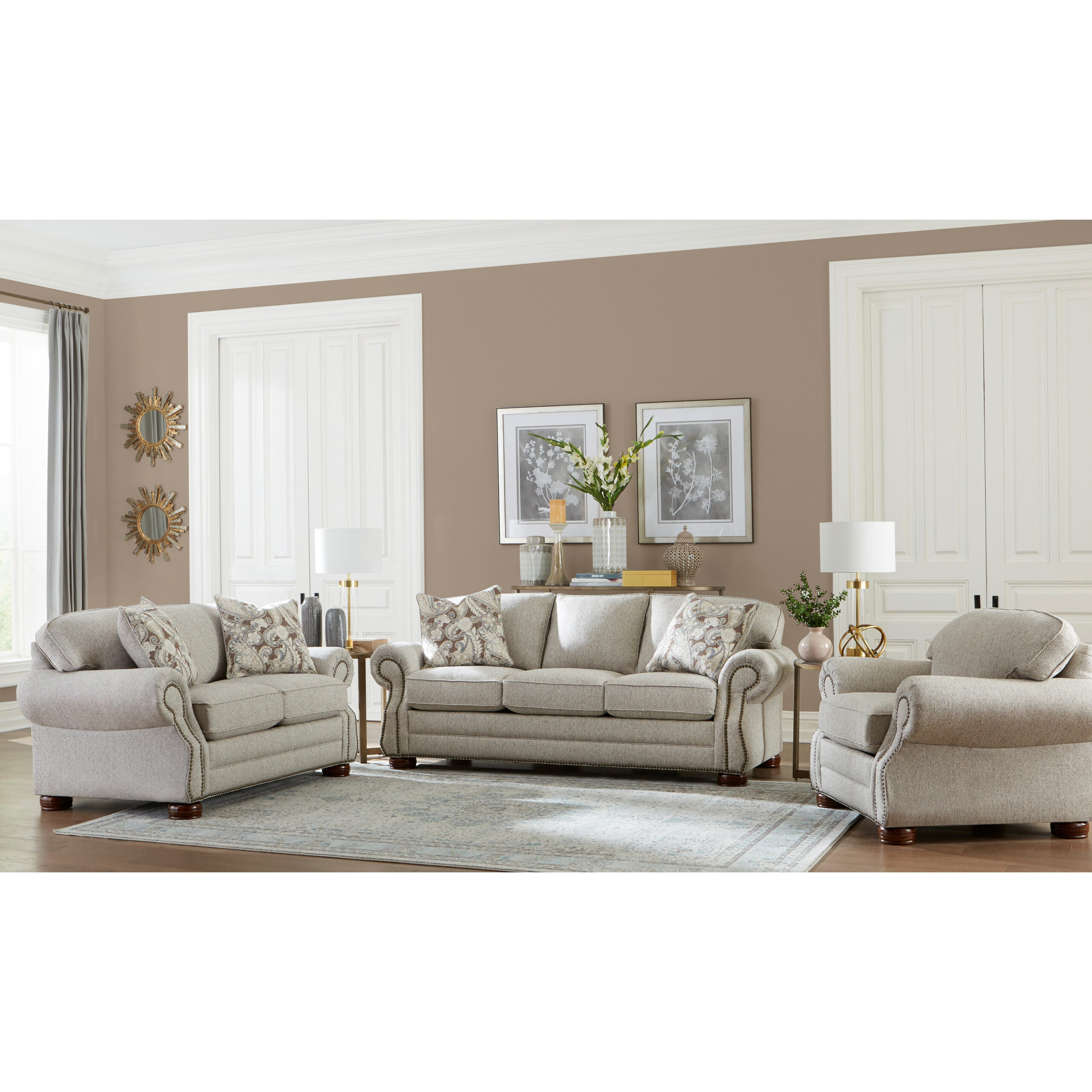 Walmart 3 Piece Living Room Set At Dennis Aguayo Blog with From Inspiration to Reality Design Ideas Featuring the Reid Buff Beige Fabric