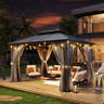 Arlmont &amp; Co. Himari 12 Ft. W X 10 Ft. D Metal Patio Gazebo &amp; Reviews ... inside Weathering the Storm with Your Himari Gazebo Durability Insights