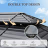 Arlmont &amp; Co. Himari 12 Ft. W X 10 Ft. D Metal Patio Gazebo &amp; Reviews ... regarding Weathering the Storm with Your Himari Gazebo Durability Insights