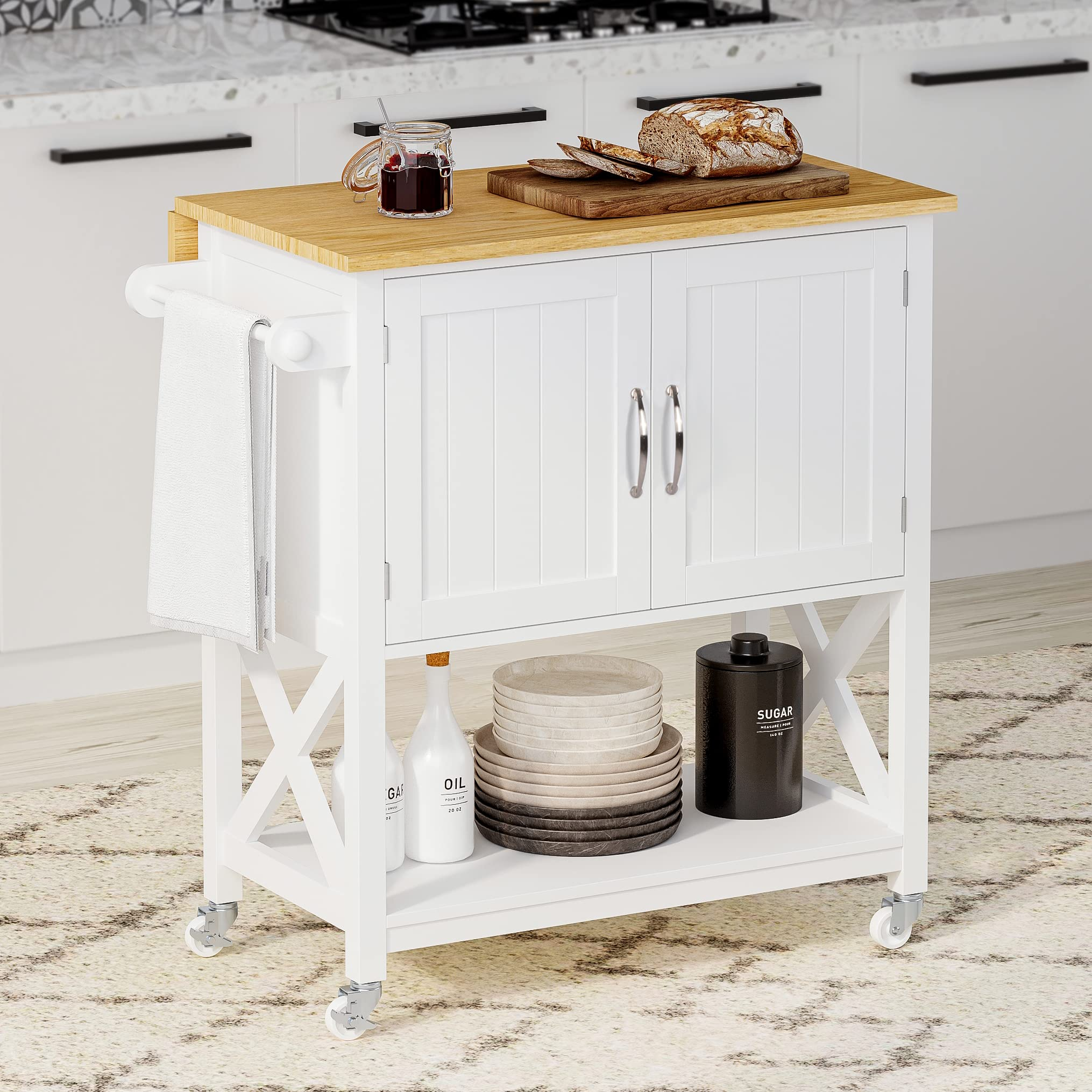 Auction Detail in Creating Culinary Comfort How a Drop Leaf Island Enhances Kitchen Life
