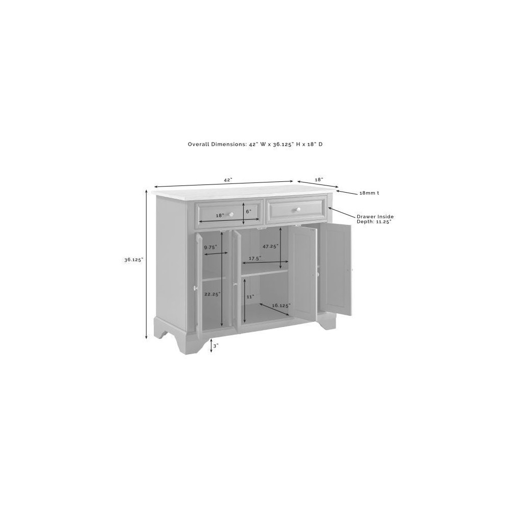 Avery Kitchen Island/Cart Distressed White/ White Marble intended for Beyond the Surface Exploring the Features of the White Marble Avery Cart