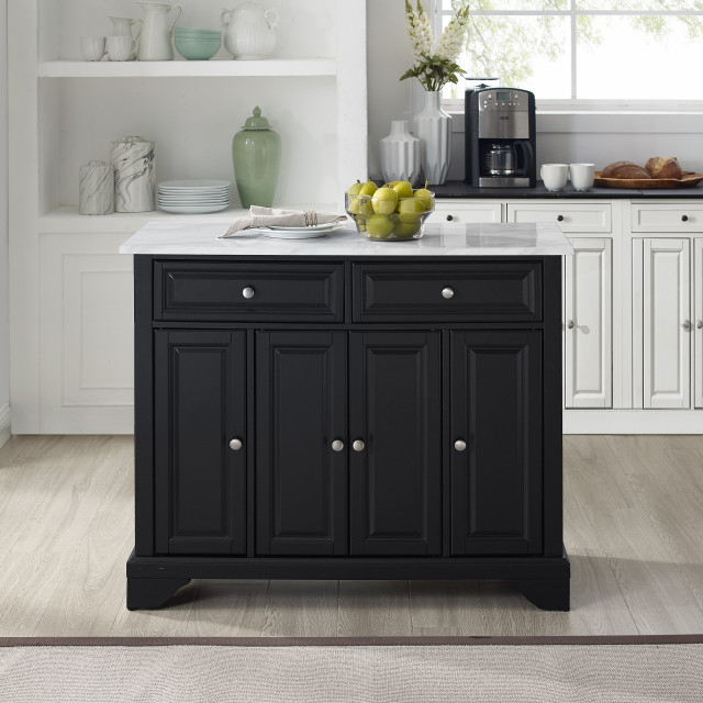 Avery Kitchen Island/Cart - Transitional - Kitchen Islands And Kitchen ... in Avery Kitchen Cart