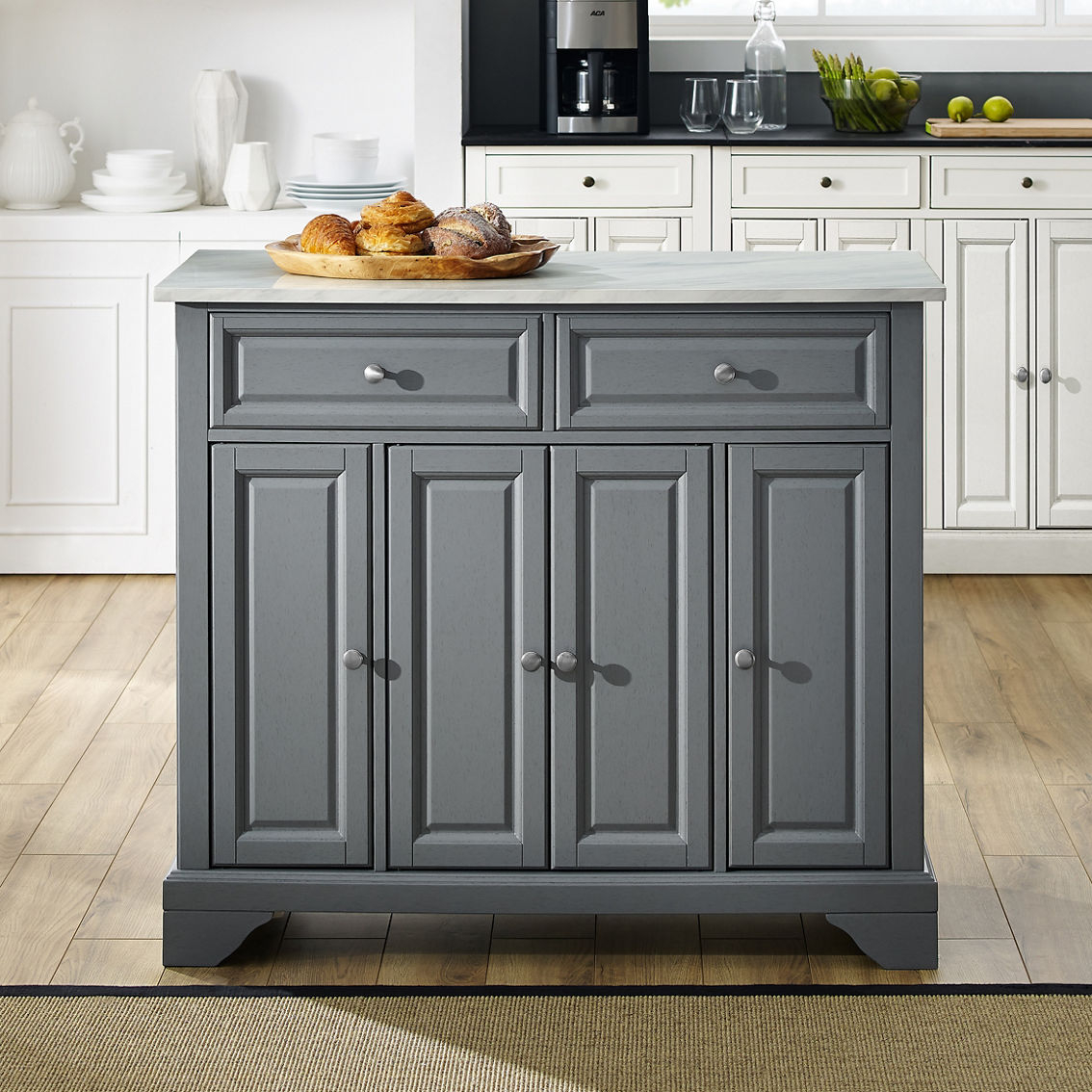 Crosley Furniture Avery Kitchen Island | Kitchen Carts & Islands ... within Unlocking Kitchen Efficiency A Deep Dive into Avery Kitchen Cart Features