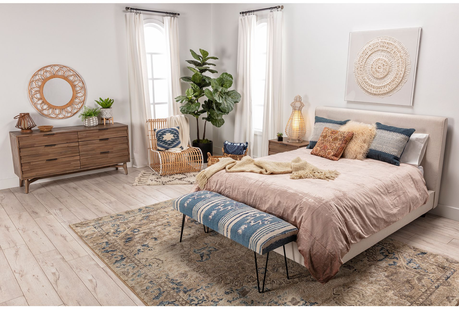 Dean Sand Full Upholstered Panel Bed Guest Bedrooms, Home Bedroom ... in Dean Sand Full Upholstered 4 Piece Bedroom Set With Madison White Ii Dresser Chest & 2 Drawer Nightstand