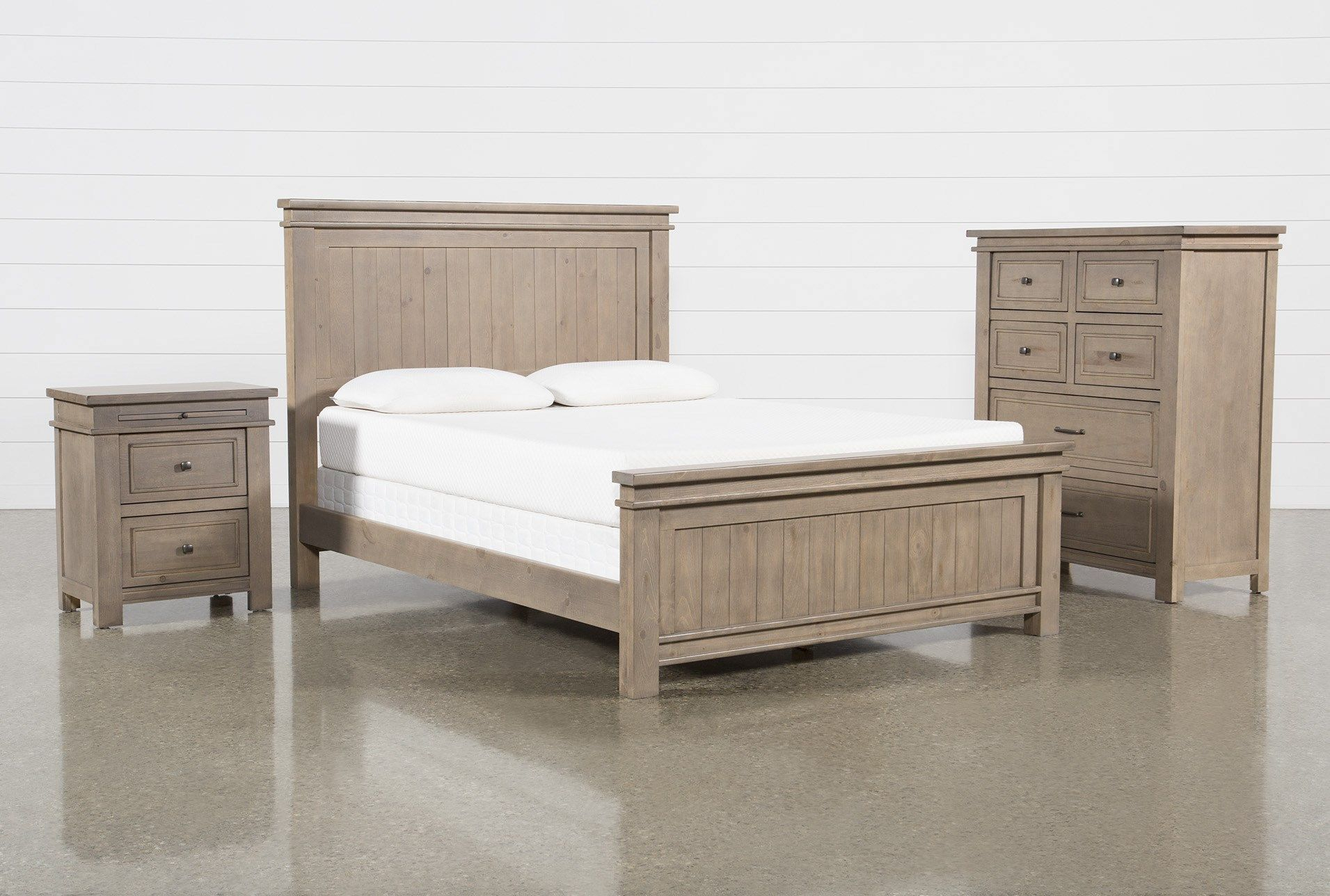 Meet The Coleman Queen Panel 3 Piece Bedroom Set - A Design Fit For The ... regarding Pine