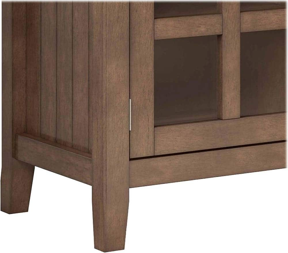 Best Buy: Simpli Home Acadian Solid Wood 60 Inch Wide Transitional Tv ... in Beyond the Screen: How the Right TV Media Stand Enhances Your Viewing Experience