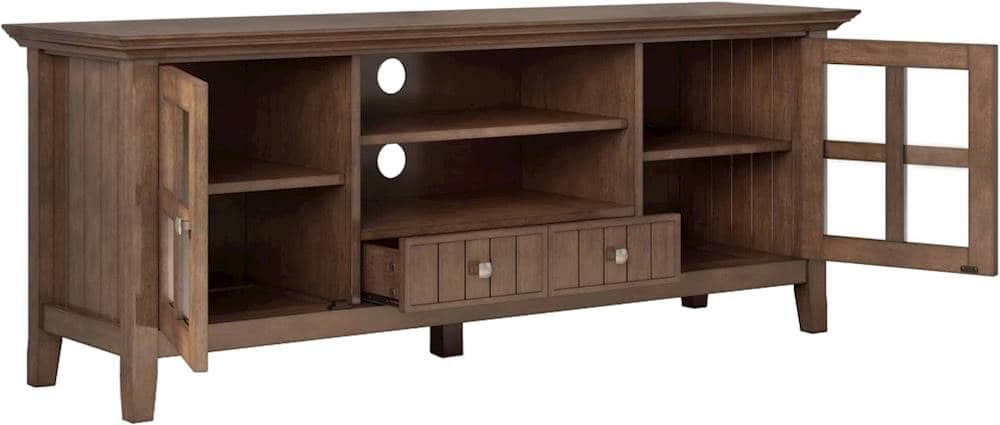 Best Buy: Simpli Home Acadian Solid Wood 60 Inch Wide Transitional Tv ... with Acadian Solid Wood 60"W Tv Media Stand & For Tvs Up To 65"