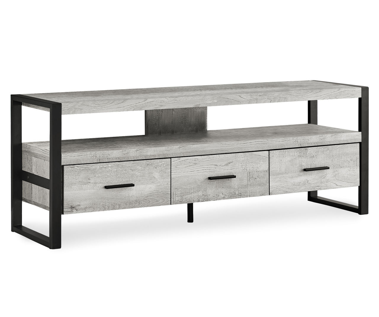 Monarch Monarch 60" 3-Drawer Tv Stand | Big Lots with regard to Maximizing Space and Style The Alton 3-Drawer TV Stand Solution