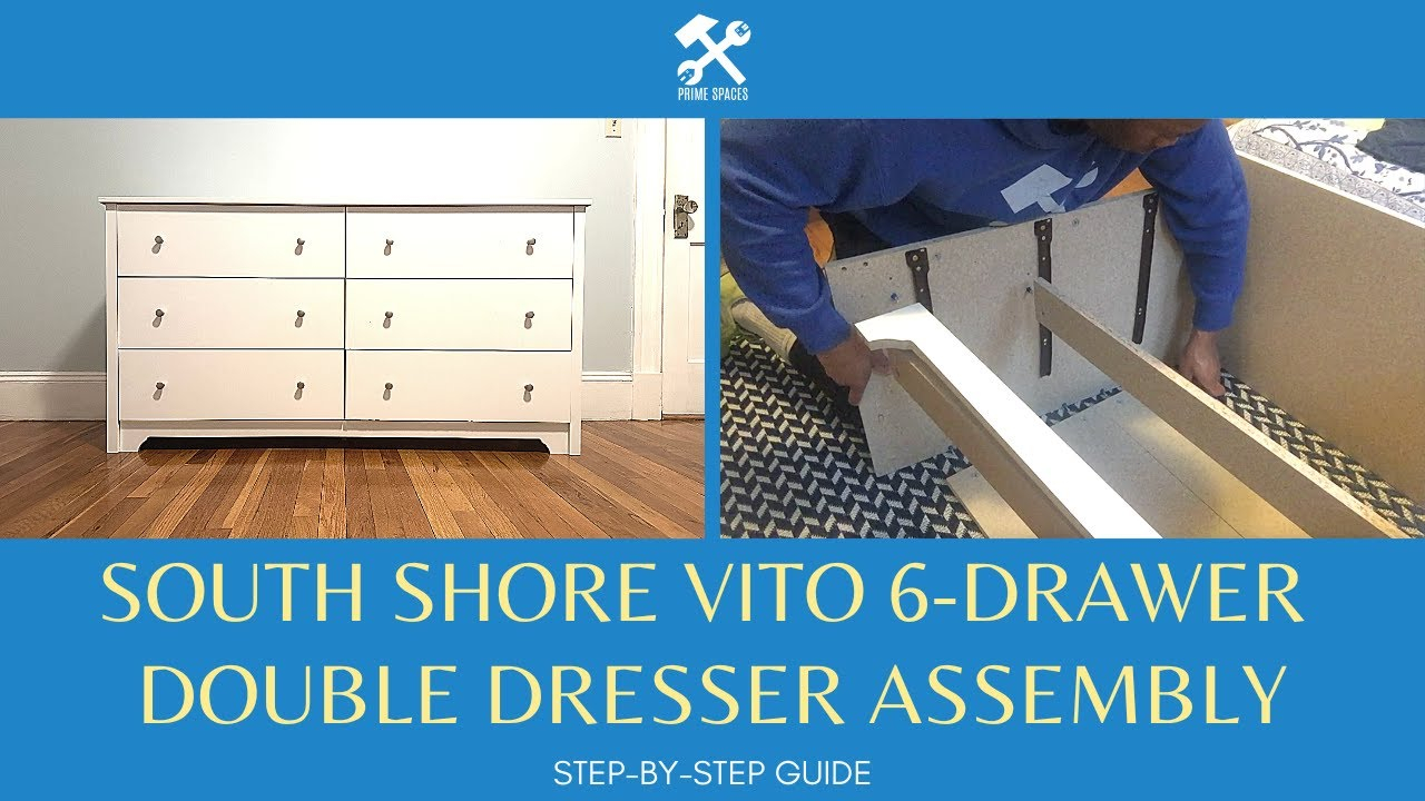 South Shore Vito 6 Drawer Double Dresser Assembly | Olympia 6 - Drawer ... with regard to The Ultimate Guide to Kalla Dresser Assembly and Customization