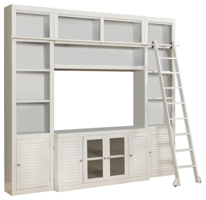 Emma Mason Signature Havant 4 Piece Entertainment Wall In Cottage White ... pertaining to