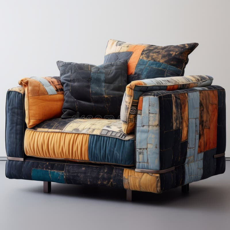 Faiz Bhai S Patchwork Sofa: Detailed Hyperrealism With A Comfycore ... with regard to