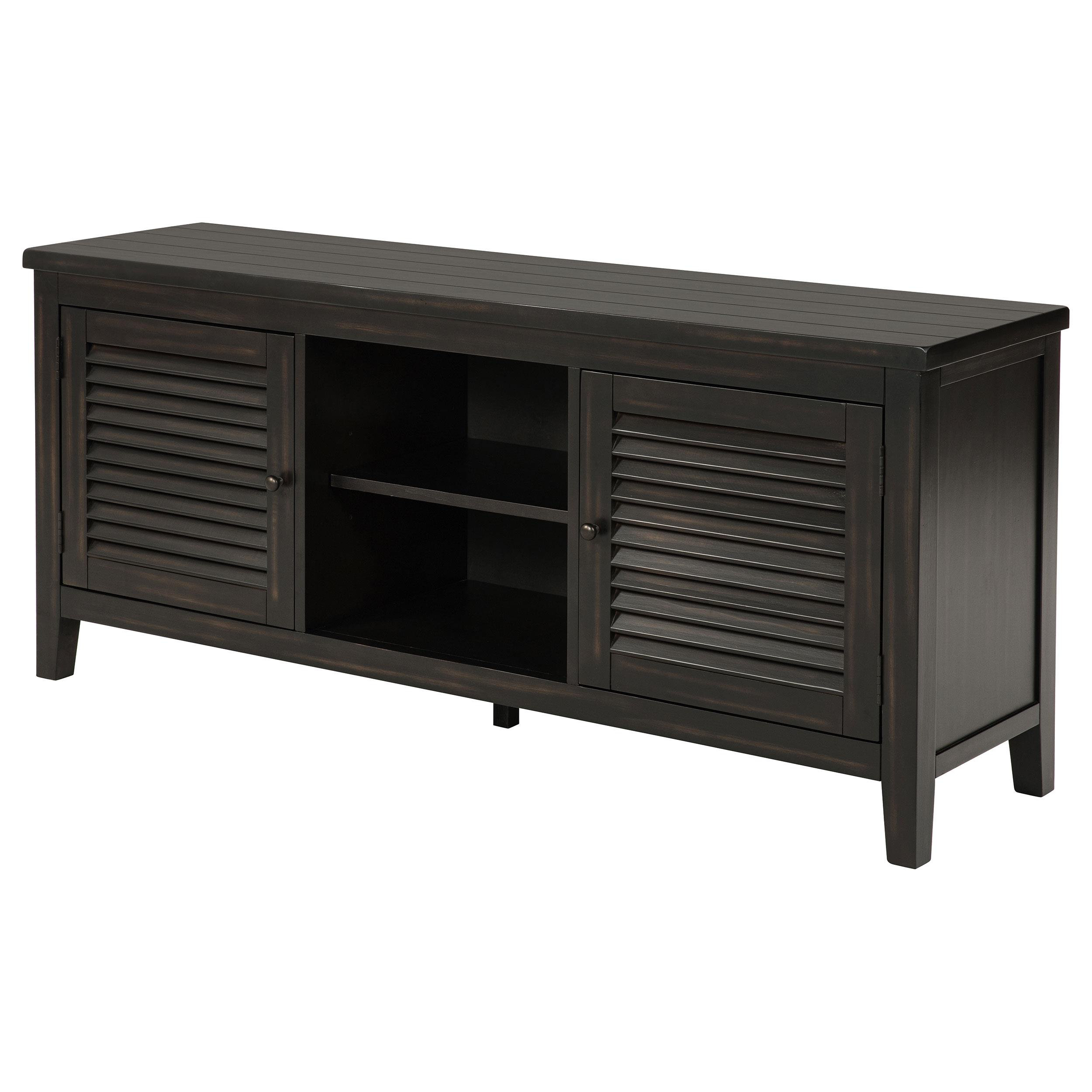 Lark Manor™ Heritage Design - Generoso 2-Door 60-Inch Tv Stand Console ... pertaining to The Durability and Design of the Payne 60" Distressed Java TV Stand