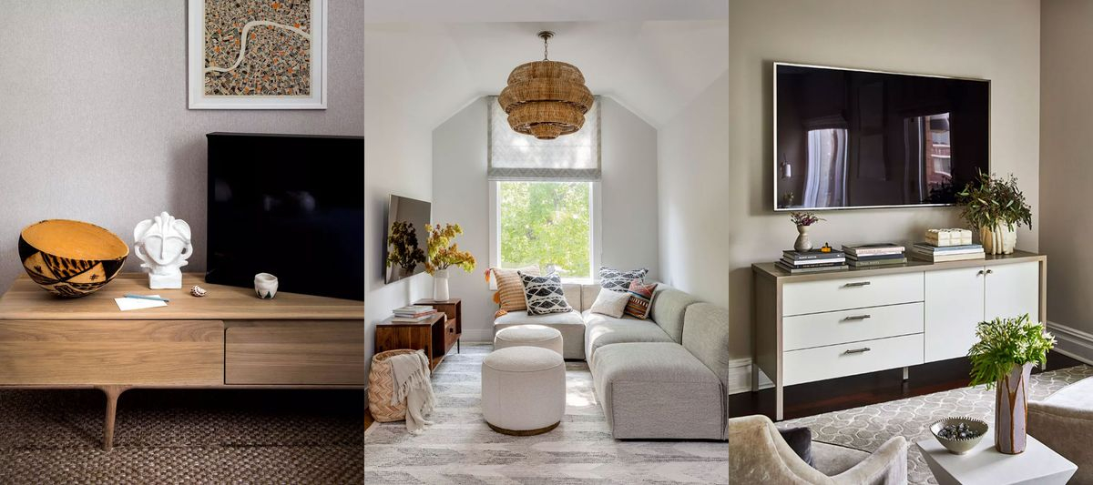 8 Tv Stand Decor Ideas To Beautifully Elevate Your View | Homes And Gardens for Expert Tips for Showcasing Your Brown Commodore TV Stand