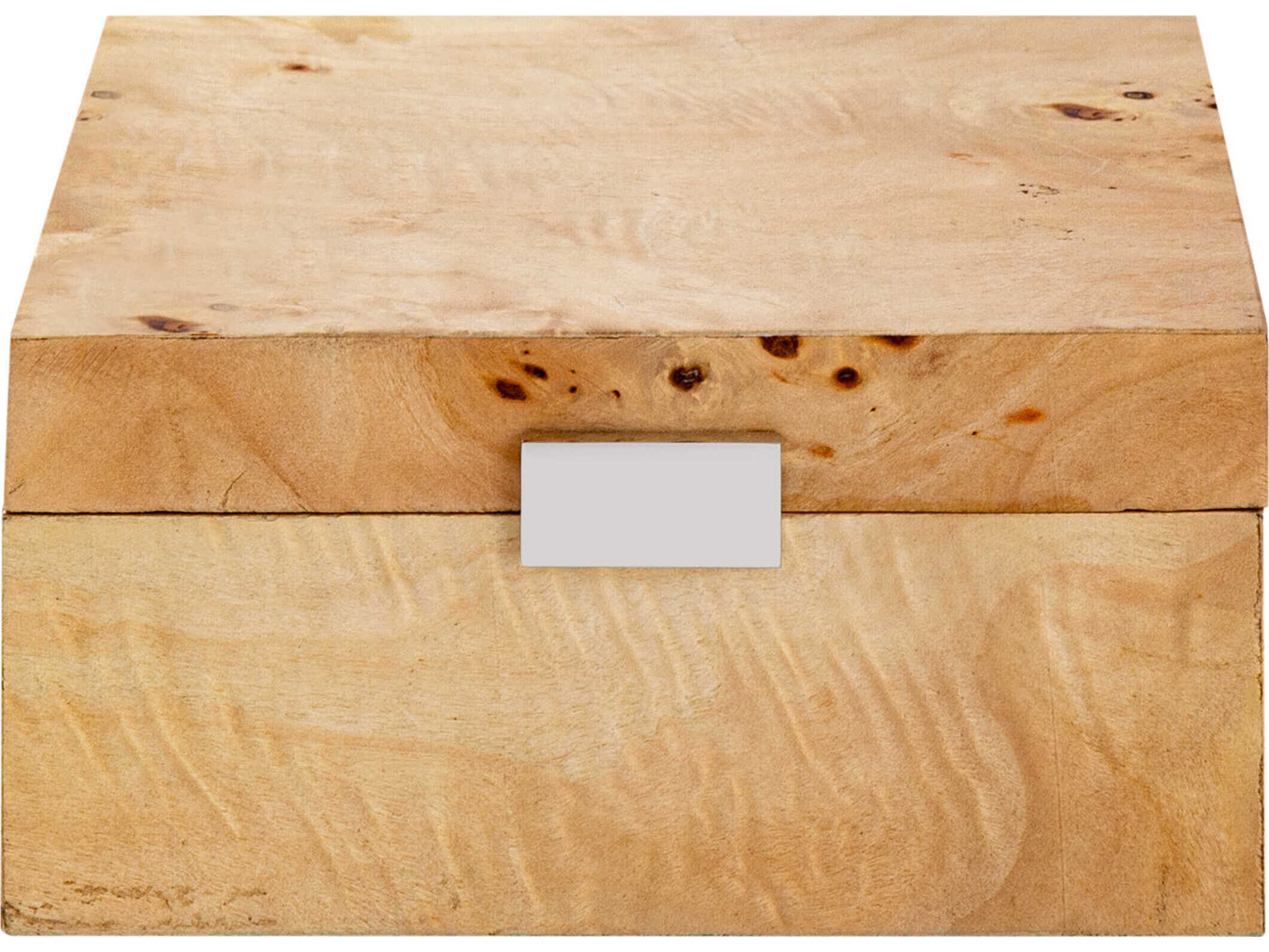 Elk Home Caleb Bleached Burl / Nickel Storage Box | Ekh089710961 with regard to Your Guide to Caring for a Bromo Small Bleached Burl Chest