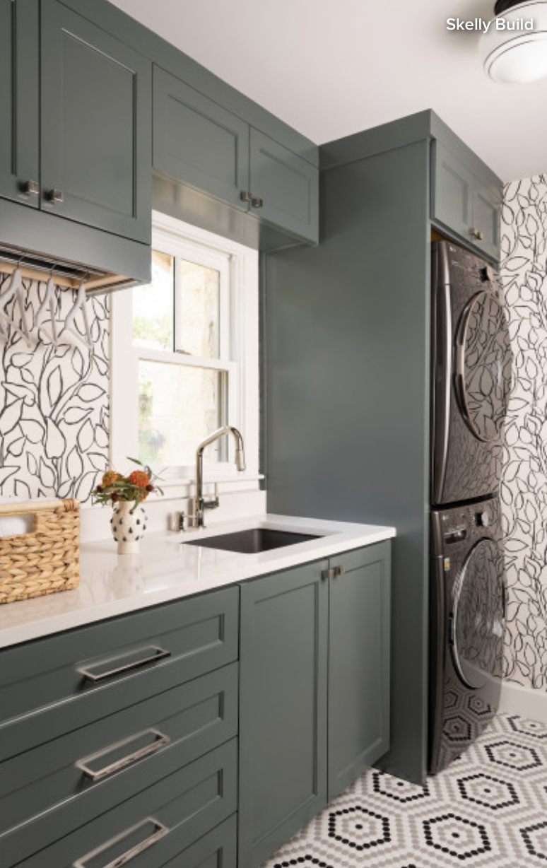 Featured In Houzz: The Top 10 Laundry Rooms Of 2022 - Skelly Build throughout