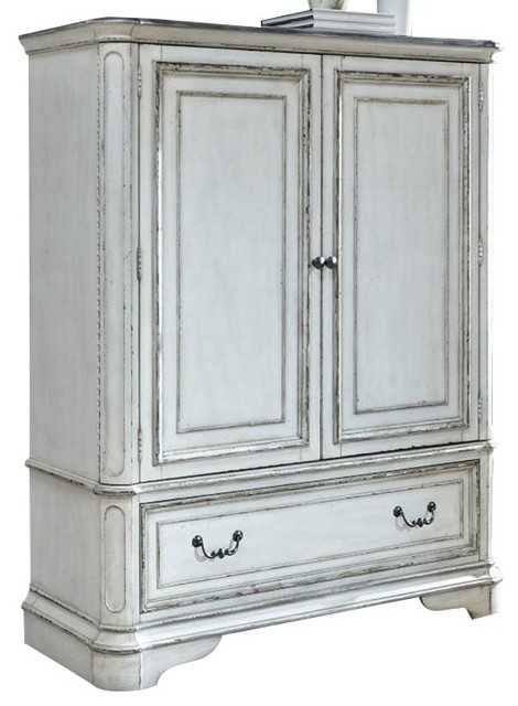 Liberty Magnolia Manor Door Chest, Antique White - French Country ... pertaining to