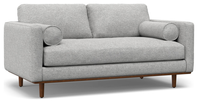 Morrison 72" Sofa, Woven-Blend Fabric - Midcentury - Sofas - By ... inside A Closer Look at the Morrison 72" Sofa's Woven-Blend Fabric