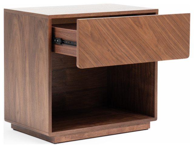 Nova Domus Kamela- Modern Walnut Nightstand - Transitional ... with What Makes the Nova Domus Kamela Walnut Chest a Statement Piece