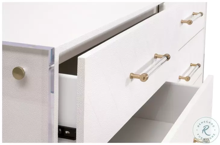 Sonia Pearl Shagreen 6 Drawer Double Dresser From Essentials For Living ... inside