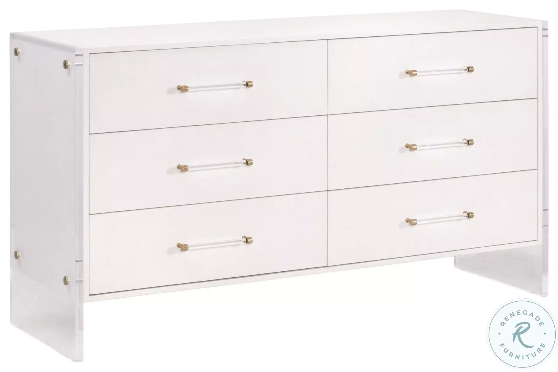 Sonia Pearl Shagreen 6 Drawer Double Dresser From Home Gallery Stores ... intended for