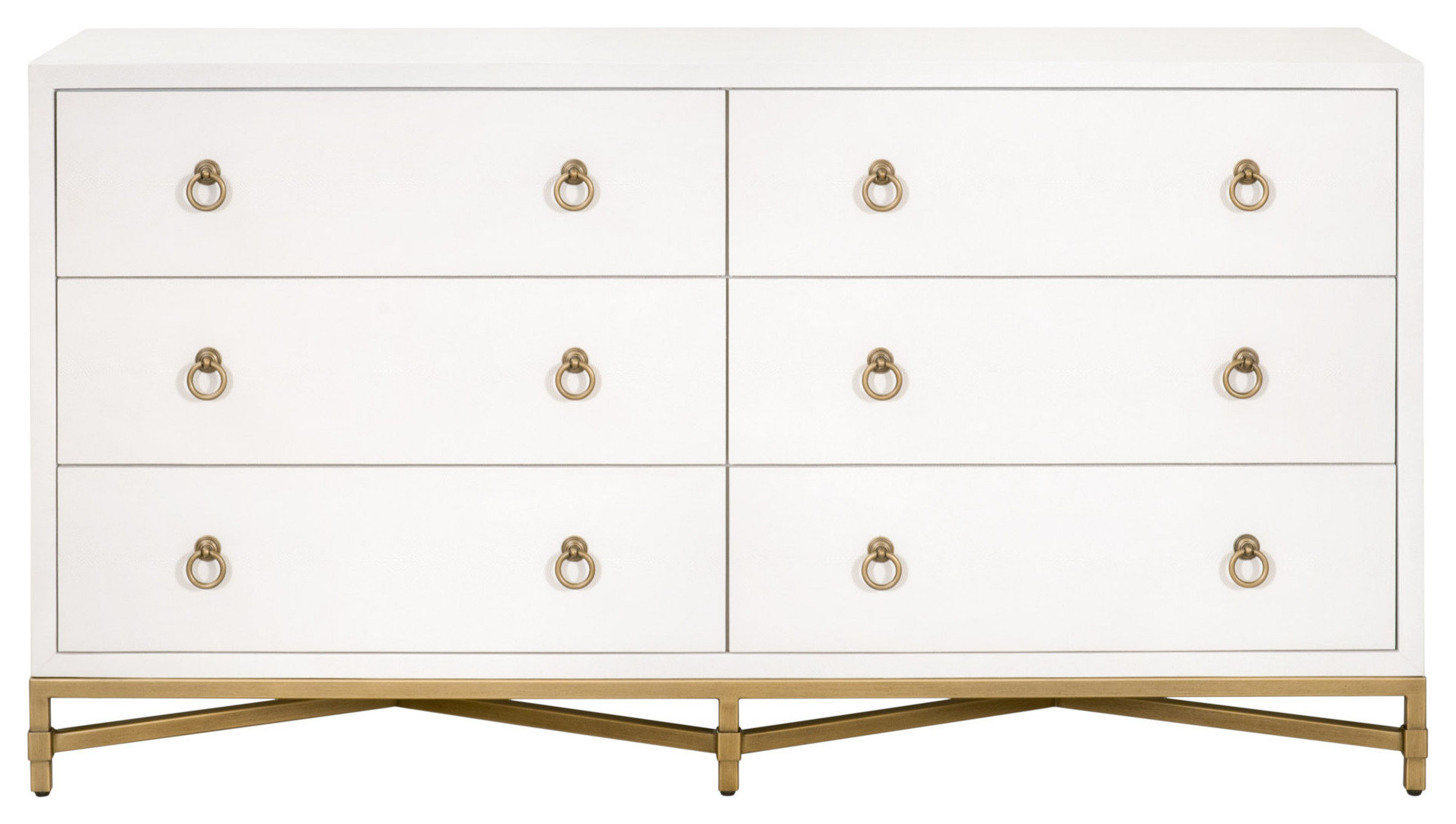 Strand Shagreen 6-Drawer Double Dresser - Contemporary - Dressers - By ... with regard to