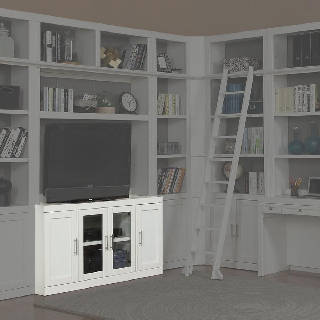 6 Piece Large Entertainment Wall Catalina Cottage White Finish By ... within Parker House Catalina 6 Piece Large Entertainment Wall