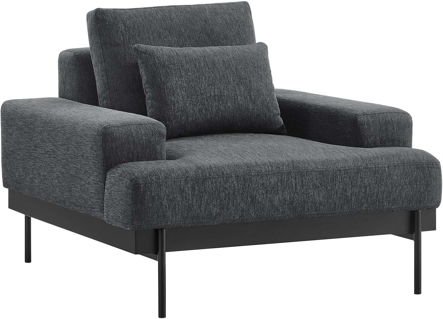 Amazon.com: Modway Proximity Modern Fabric Upholstered Accent Armchair ... in Understanding the Appeal of Charcoal Upholstered Sofas in Modern Living Spaces