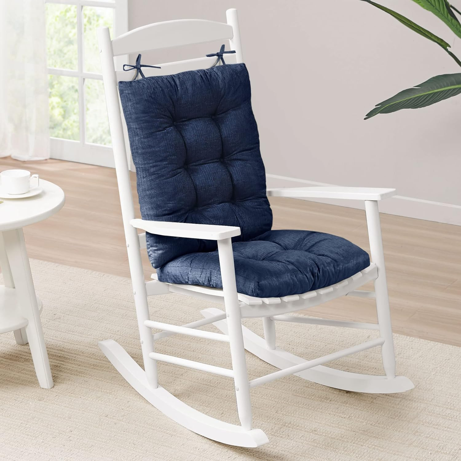 Amazon.com: Rocking Chair Cushion, Indoor Outdoor Rocker Cushions Set ... within The Gentle Swing That Heals Understanding Rocking Chairs Naturally