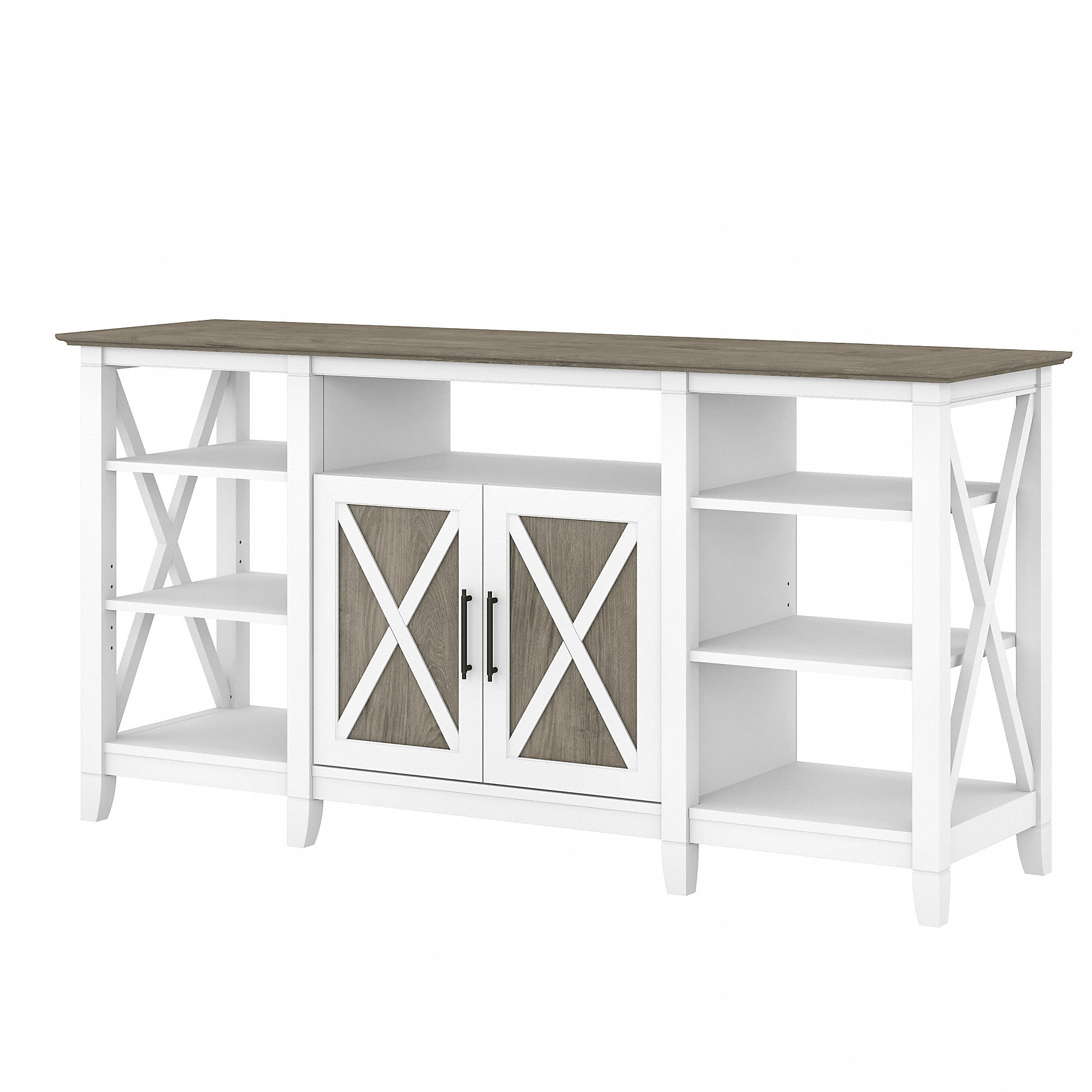 Bush Furniture Key West Tall Tv Stand For 65 Inch Tv In Pure White And ... with Maximizing Storage and Organization with Tall Furniture Solutions