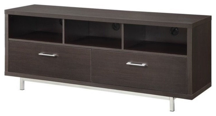 Coaster Casey 2-Drawer Rectangular Wood Tv Console For Tvs Up To 65 ... inside Casey 2-Drawer Engineered Wood 60" Tv Stand White