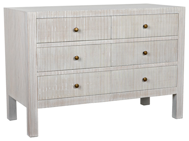 Conrad 6 Drawer Dresser, White Wash - Farmhouse - Dressers - By Noir ... regarding How Hikaru Dresser's White Wash Technique Transforms Skin Health