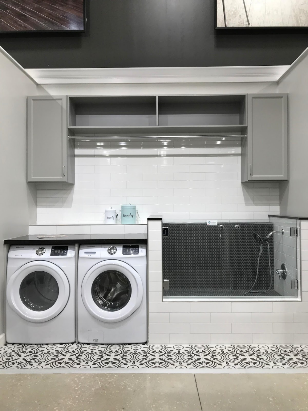 Dog Wash Station In Laundry Room At Zane Bussell Blog pertaining to Stylish Laundry Room With A Dog Wash Station And A Drying Closet