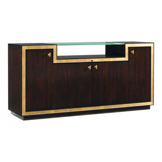 Emma Mason Signature Greengriffin Palisades Media Console In Brushed ... inside The Emma Mason O'Leary Media Console A Deep Dive into Pewter Elegance