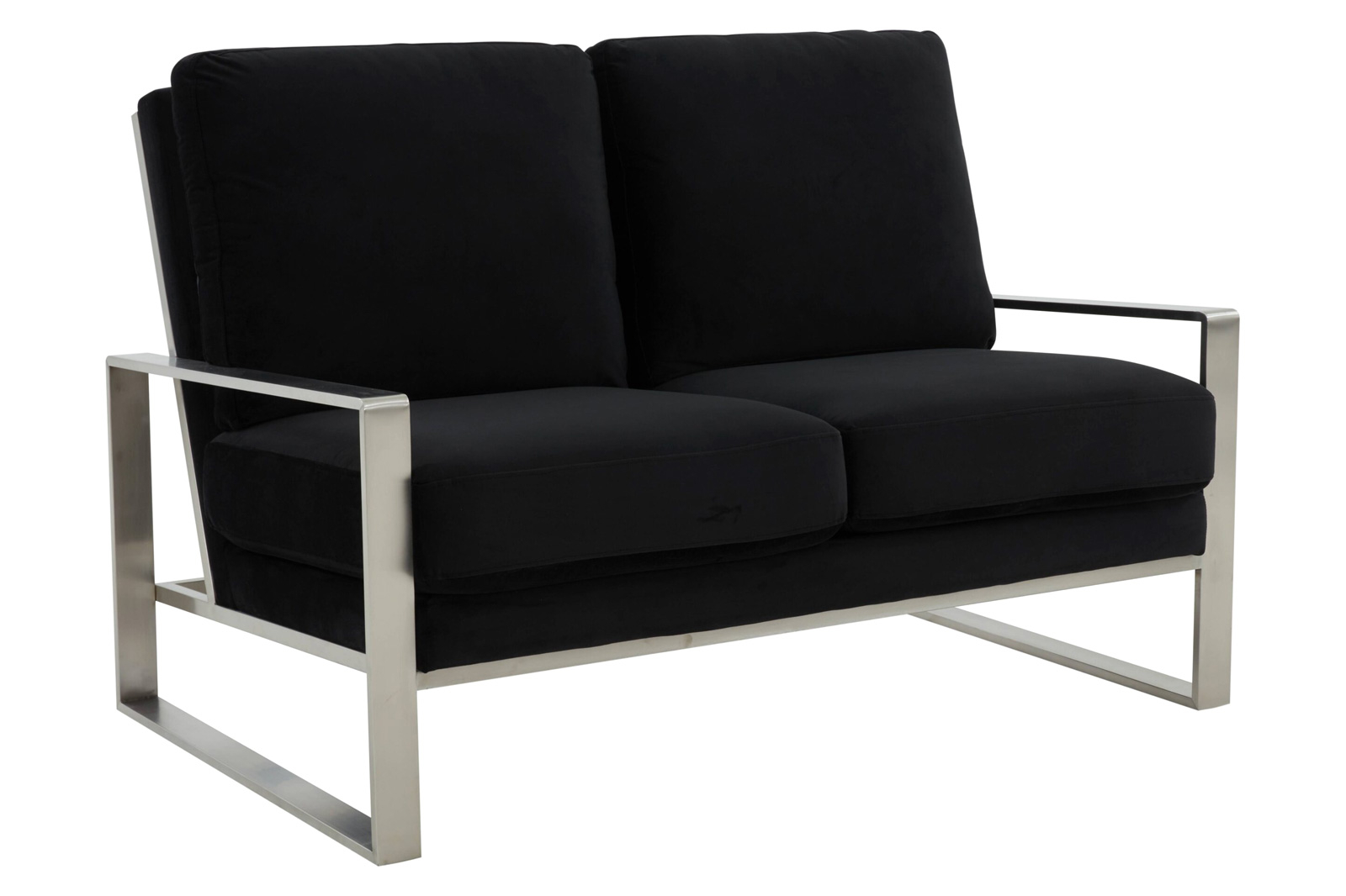 Leisuremod - Jefferson Contemporary Modern Velvet Loveseat With Gold ... for How Velvet Textures Transform the Aesthetic of Contemporary Furniture Design