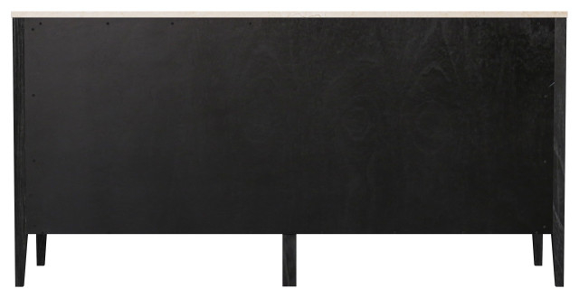 Mayfair 6 Drawer Wood And Marble Dresser - Transitional - Dressers - By ... intended for Mayfair 6 Drawer Wood And Marble Dresser, Light Beige