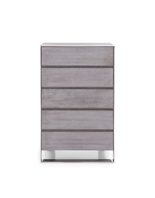 Modrest Arlene Modern Grey Elm Chest | Atlas Furniture Imports for Modrest Arlene Modern Grey Elm Dresser