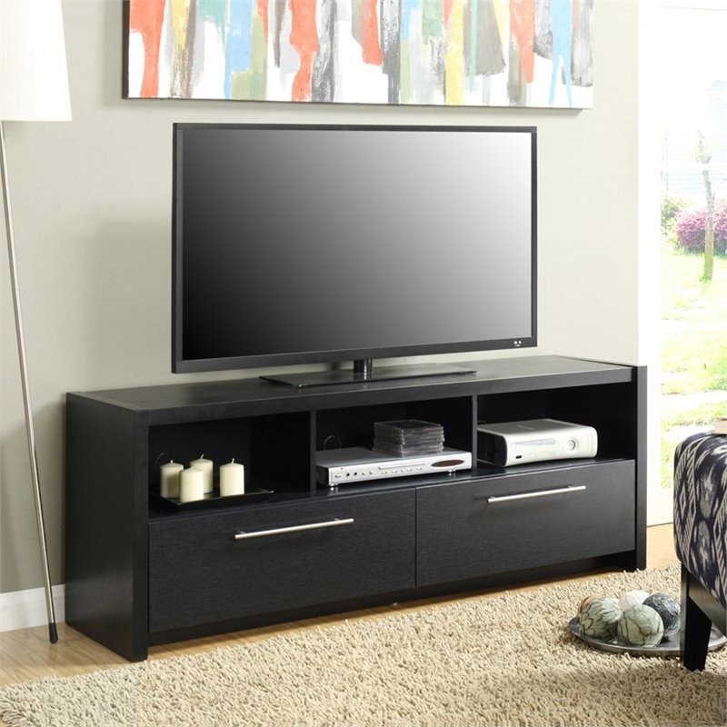 Pemberly Row Transitional Wood Tv Stand For Tvs Up To 60" In Black ... with Creating a Stylish Living Room with the Pemberly Row Transitional TV Stand