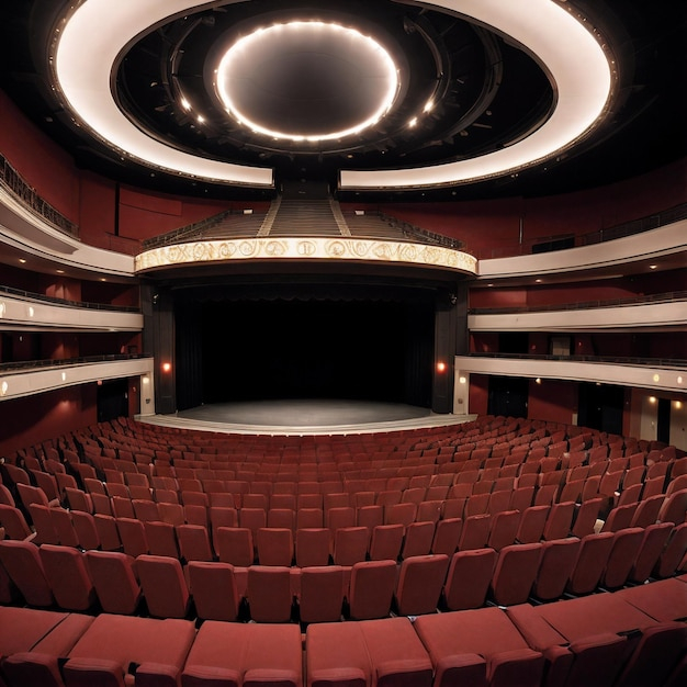 Premium Ai Image | Theater In The Round With Circular Seating throughout Why Round Tables Continue to Foster Connection in Today's World