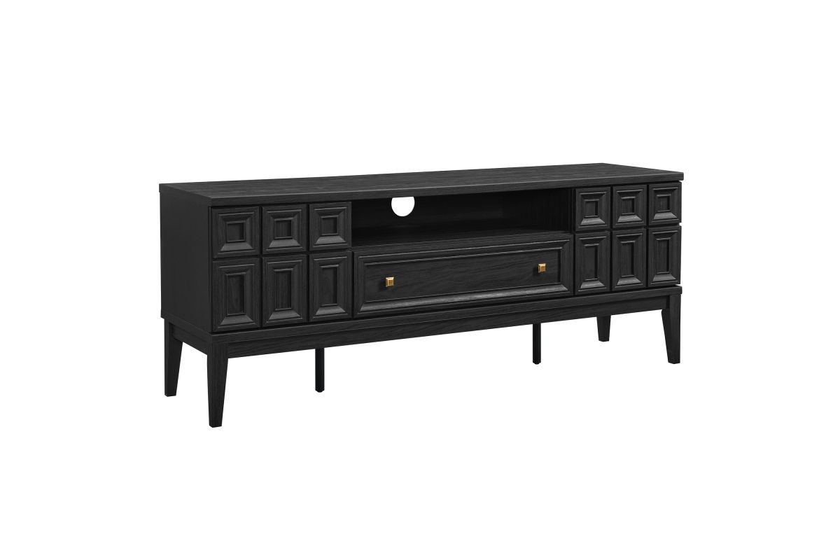 Samos 59" Tv Stand At Gardner White intended for Design Tips for Incorporating a Black TV Stand Into Any Room Decor