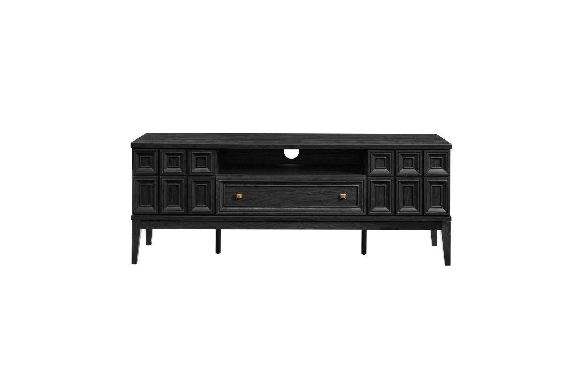 Samos 59" Tv Stand At Gardner White throughout Samos 59" Tv Stand, Black