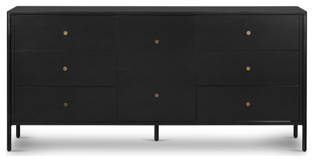 Soto 8 Drawer Dresser-Black - Transitional - Dressers - By Four Hands ... within Soto 8 Drawer Dresser, Black